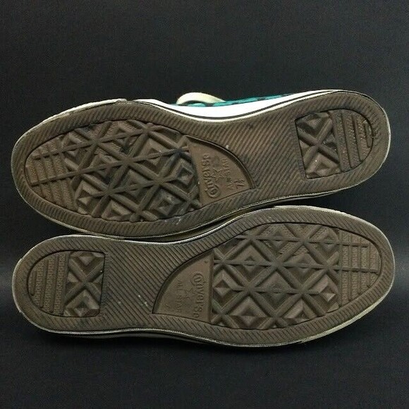 Converse All-Star - Men Sz 7.5/Women Sz 9.5-Teal Chevron Print Low Skate-146758C - Picture 5 of 8